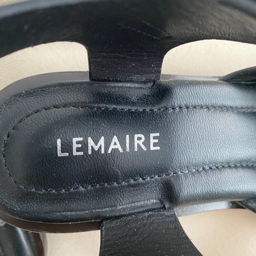 Lemaire Black Square 35m Heeled Sandals, size 36 - Picture 11 of 14